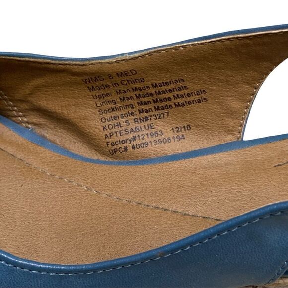 Apt. 9 Slingback Open Toe Wedge Cork Heel Sandals - Picture 5 of 10